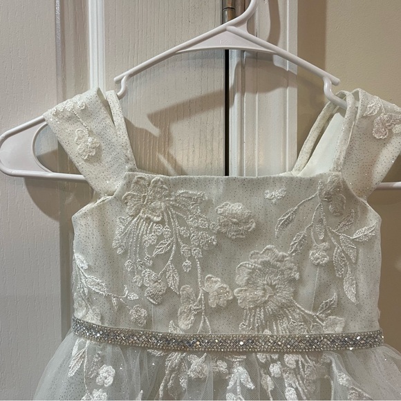 Like new Sparkle Organza Flower Girl Dress - Picture 2 of 15